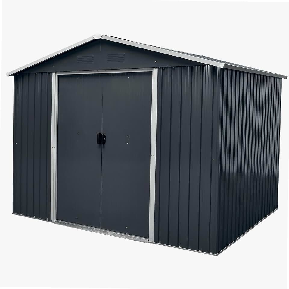 jardinite - abri de jardin métal - 5m² - solide et durable