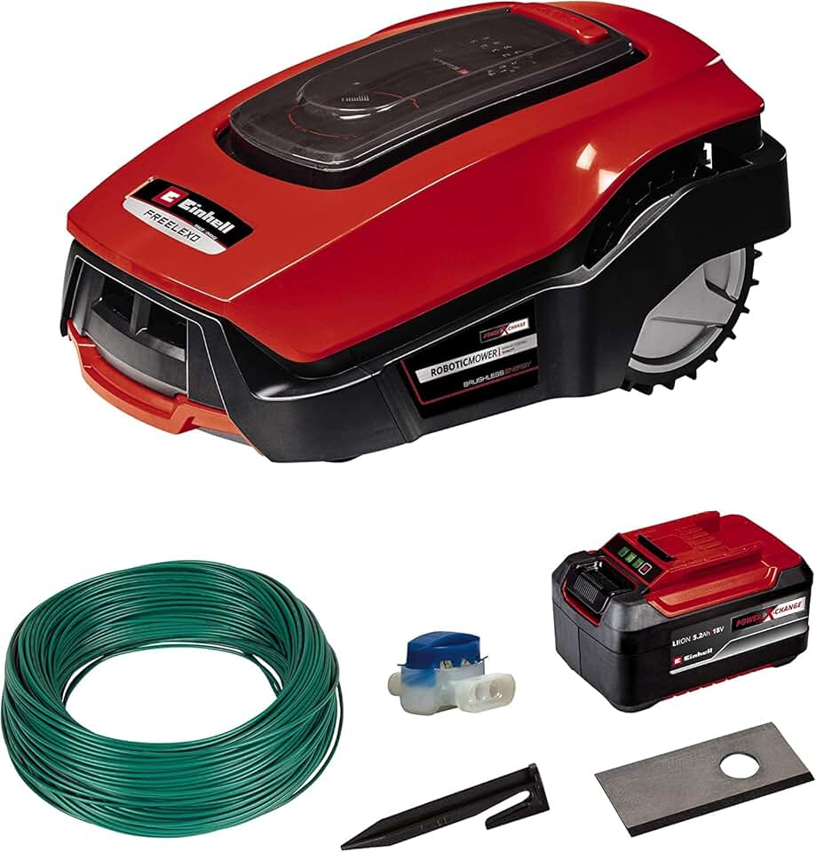 jardinite - robot tondeuse FREELEXO 1200 - 1200m² - LCD, Bluetooth, 18V, batterie 5,2Ah