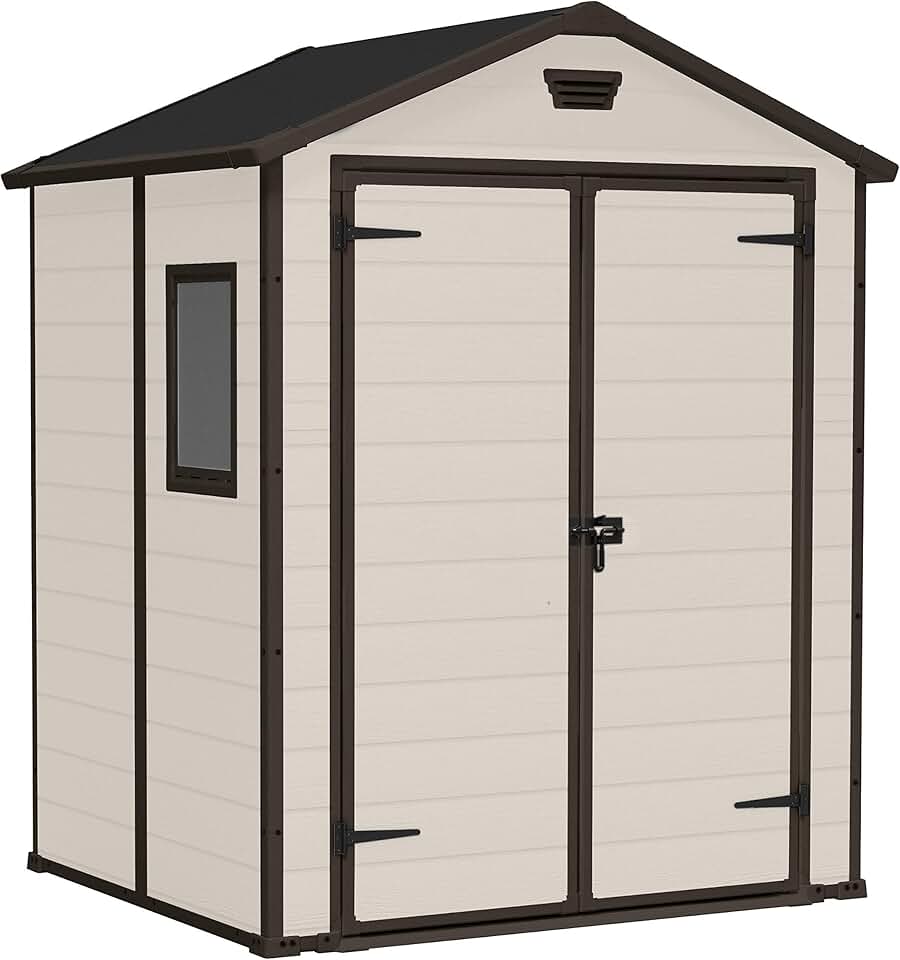 jardinite - Manor 65 - 2,5m² - Abri de jardin beige, résistant, MANOR65