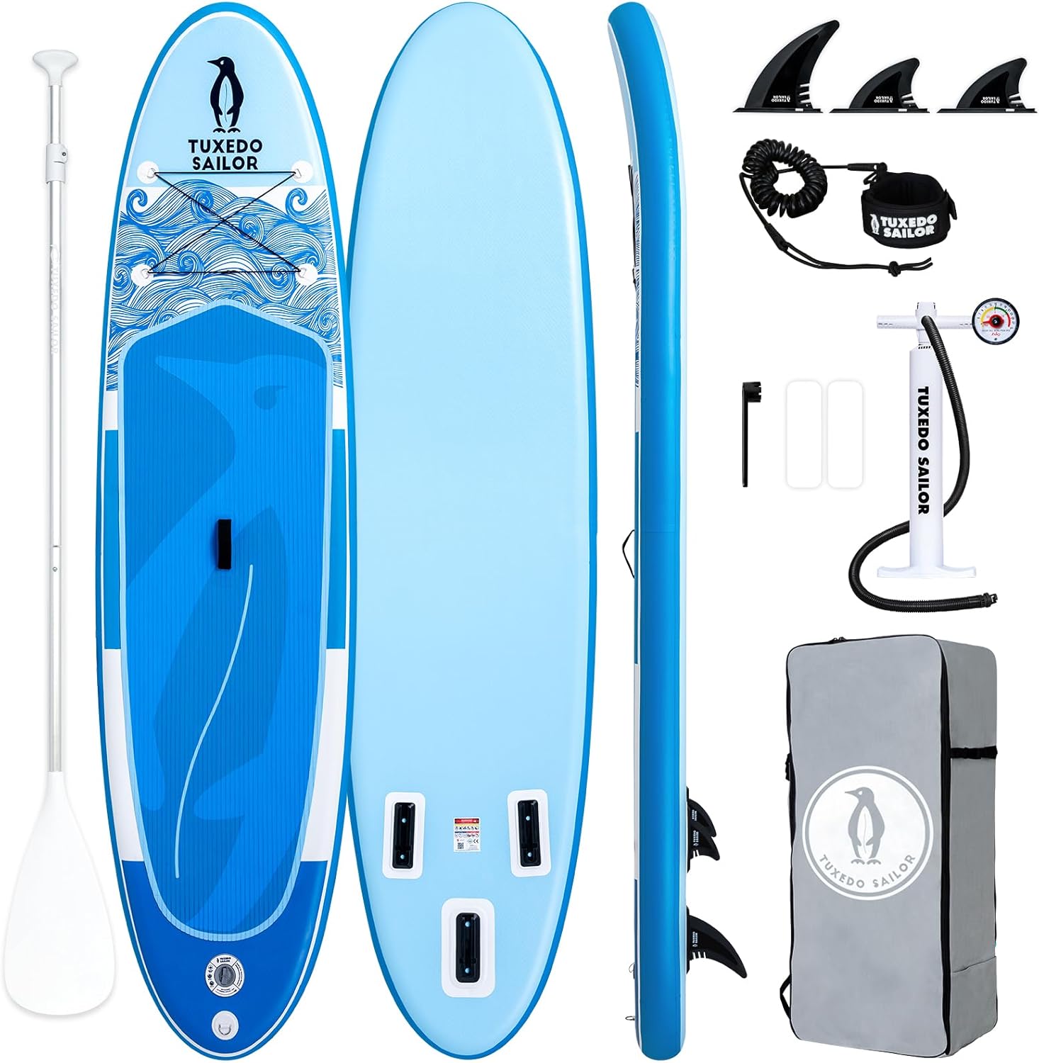 jardinite - Paddle Gonflable Adulte - 320cm - SUP avec accessoires complets