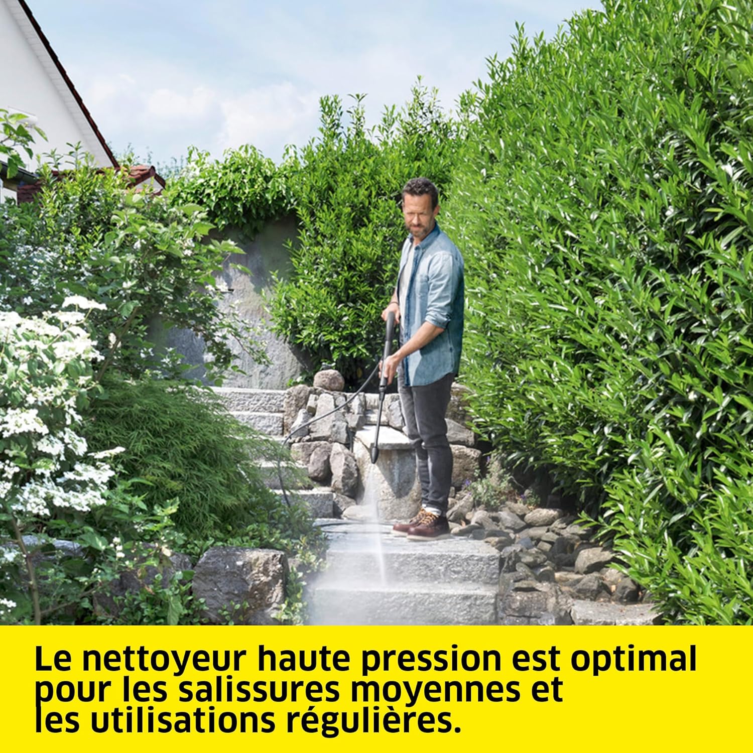 jardinite - Nettoyeur Haute Pression K 5 Classic Car & Home - 145 bar, 500L/h, 40m²/h, Filtre à Eau, Poids 5.6kg, Pistolet