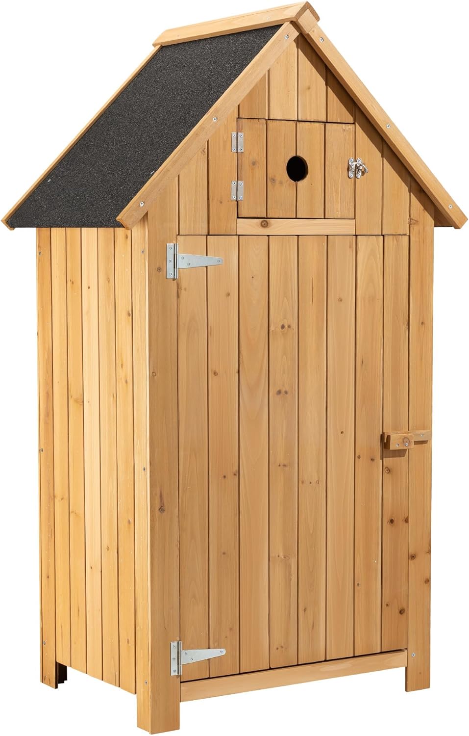jardinite - Abri de jardin bois - 770x540x1370mm - toit bitume, 2 portes