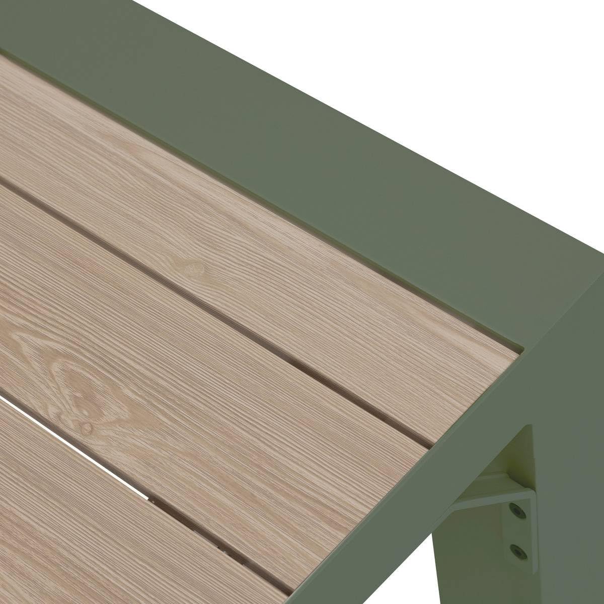 jardinite - Evasion - table extensible 10 places - alu et effet bois